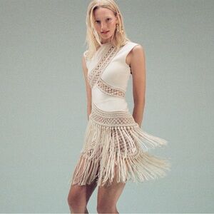 Oscar de la Renta Virgin Wool Shift Dress